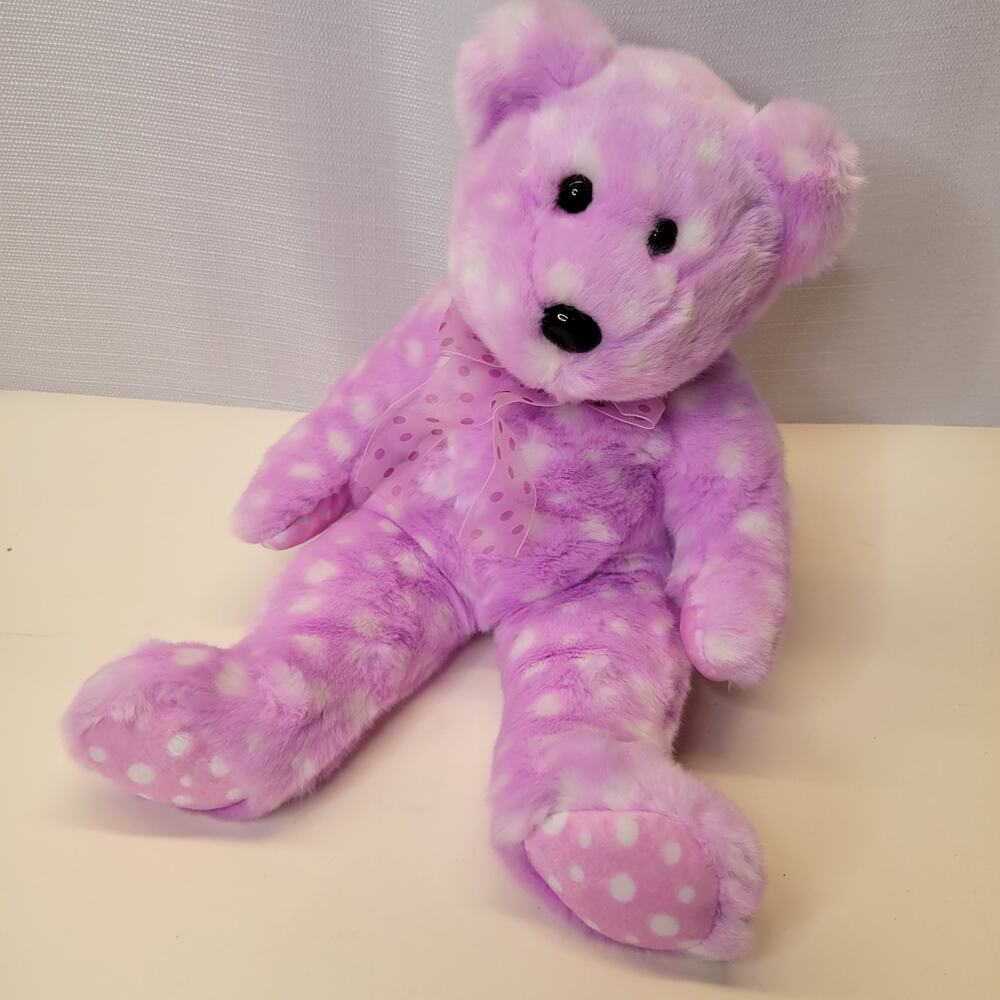 Ty Fizz Pink Polka Dot Oversized Beanie Baby 15",  No hanging tag